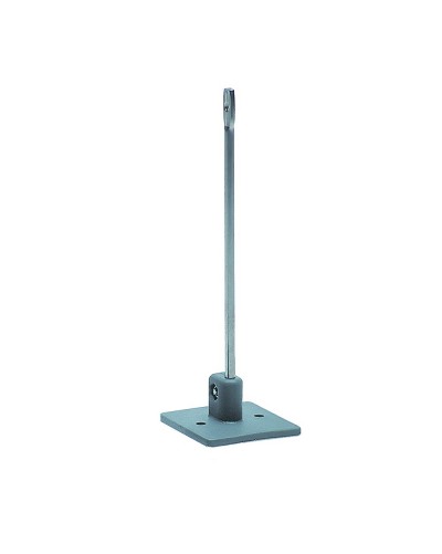 BASE A COLLER + TIGE PERCEE 125MM - LOT DE 10 *