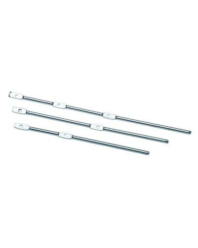 TIGE INOX 150mm PERCEE 2 TROUS