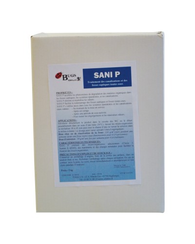 SANI P Fosses septiques canalisations eaux vannes  (2kg)