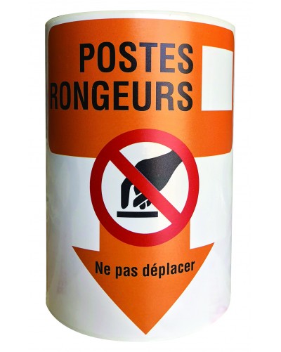 ETIQUETTE MURALE POUR POSTE D'APPATAGE - LOT DE 200