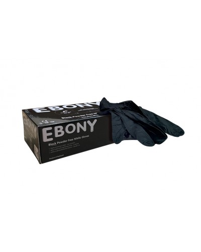 GANTS NITRILE NOIRS taille L LOT DE 100