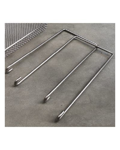 POIGNEES INOX POUR PANIER EKOMILLE lot de 2