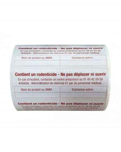 ETIQUETTES MENTION OBLIGATOIRE LOT DE 500