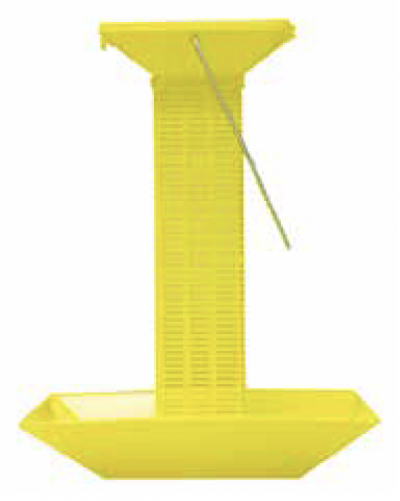 BOITE APPAT MOUCHE INTERIEUR - JAUNE 