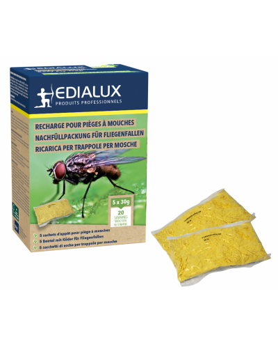 RECHARGE POUR PIEGES A MOUCHES LOT DE 5x30G