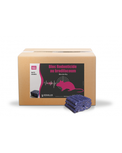 BLOC RODONTICIDE BRODIF 40G NU 