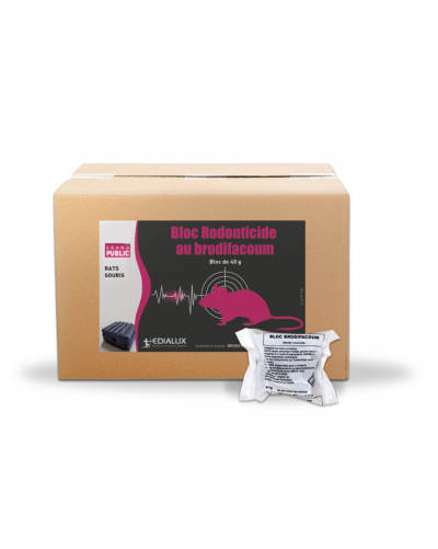BLOC RODONTICIDE BRODIF 40G SFILM+SACHETS G.P. 